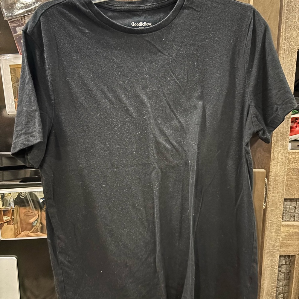 Goodfellow & Co Black Short Sleeve Tee Versatile Cotton Blend